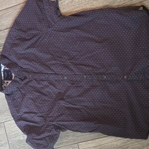 Denim & Flower Navy and White Patterned Shirt